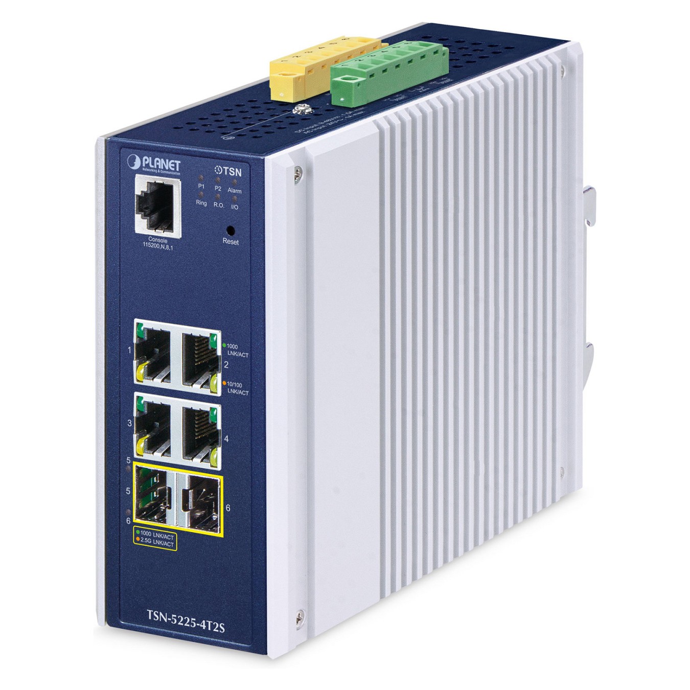 Buy Planet TSN-5225-4T2S Industrie SFP Managed TSN Ethernet Switch in Cyprus, Nicosia, Limassol, Larnaka, Pafos