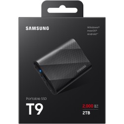 Buy Samsung Portable SSD T9 - MU-PG2T0B - 2TB, USB-C 3.2 Gen2 (10Gbps), Black, 2... in Cyprus, Nicosia, Limassol, Larnaka, Pafos
