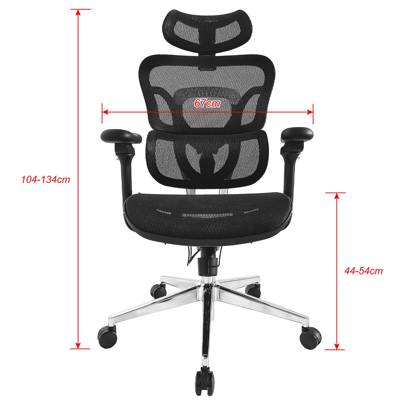 Buy Equip Ergonomischer Bürostuhl+Kopf Armstützen schwarz lite Retail in Cyprus, Nicosia, Limassol, Larnaka, Pafos