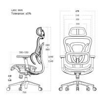 Buy Equip Ergonomischer Bürostuhl+Kopf Armstützen schwarz lite Retail in Cyprus, Nicosia, Limassol, Larnaka, Pafos