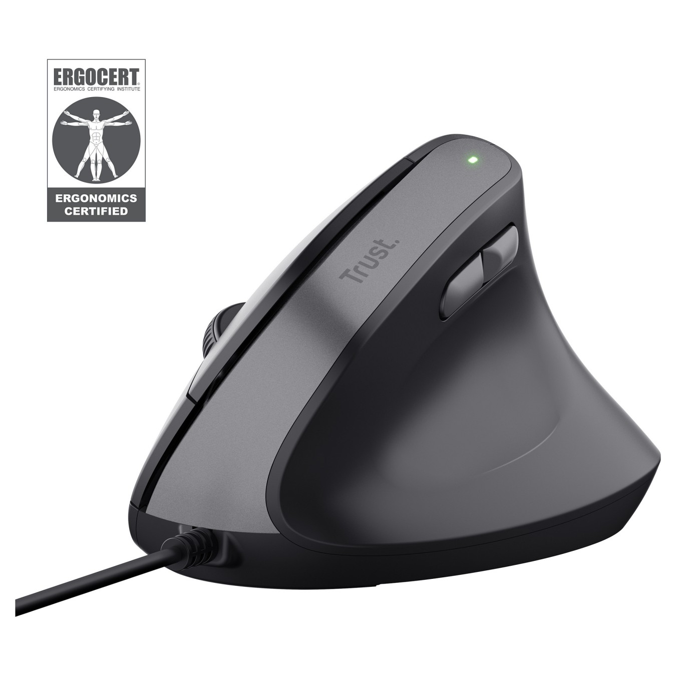 Buy Trust Bayo II Ergonomische Mouse Black in Cyprus, Nicosia, Limassol, Larnaka, Pafos