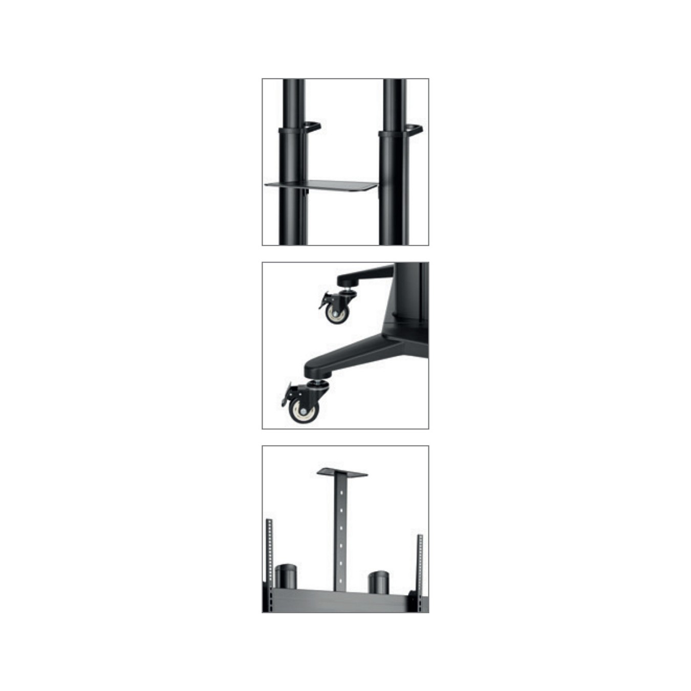Buy Hagor BrackIT Stand HD XXL - Wagen - für Flachbildschirm AV-Ausrüstung - Schwarz - Bildschirmgröße: 165-305 cm (65'-1... in 