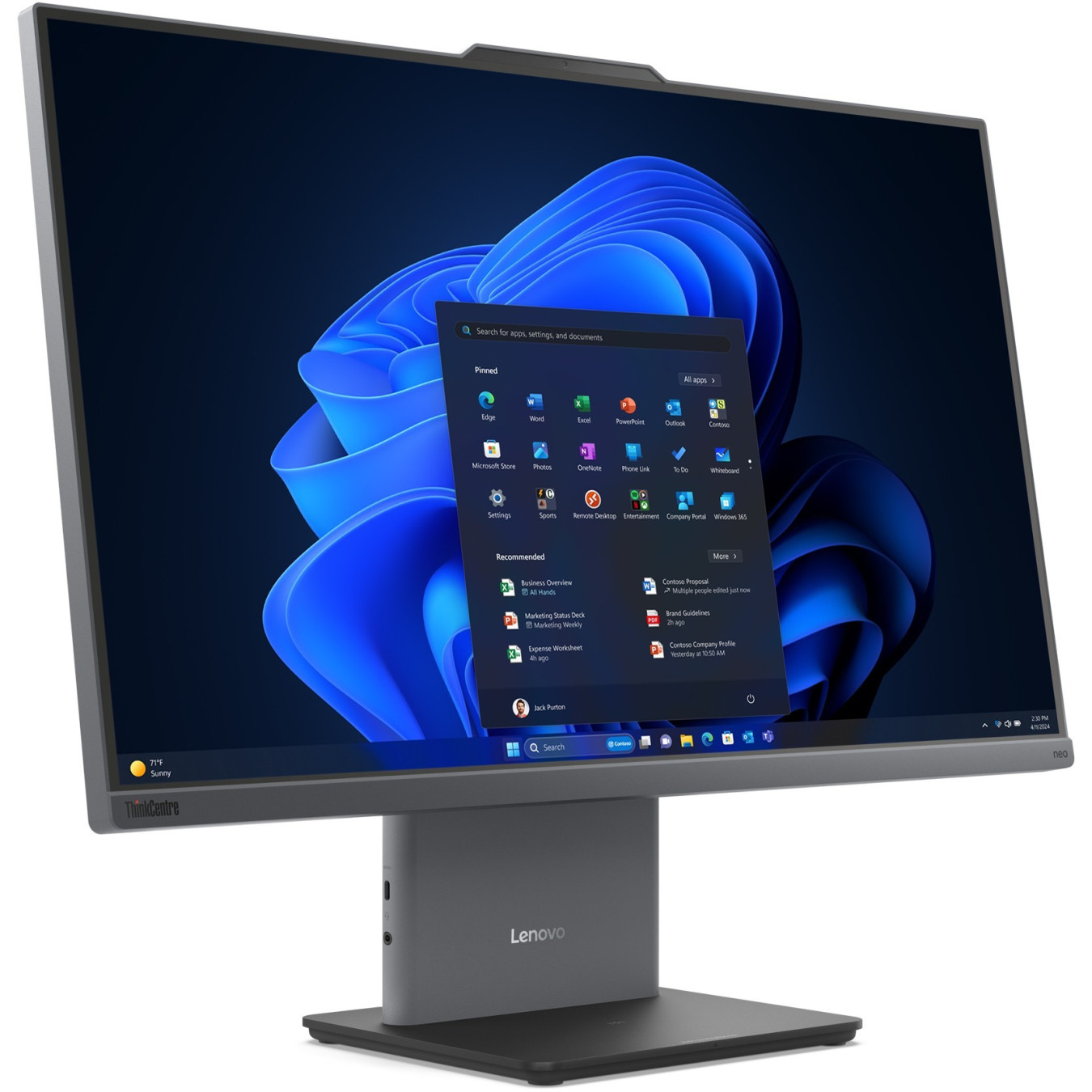 Lenovo ThinkCentre neo 50a G5 - i7-13620H, 27" FHD IPS, 16GB DDR5, 512GB SSD, Luna Grey, Windows 11 Pro