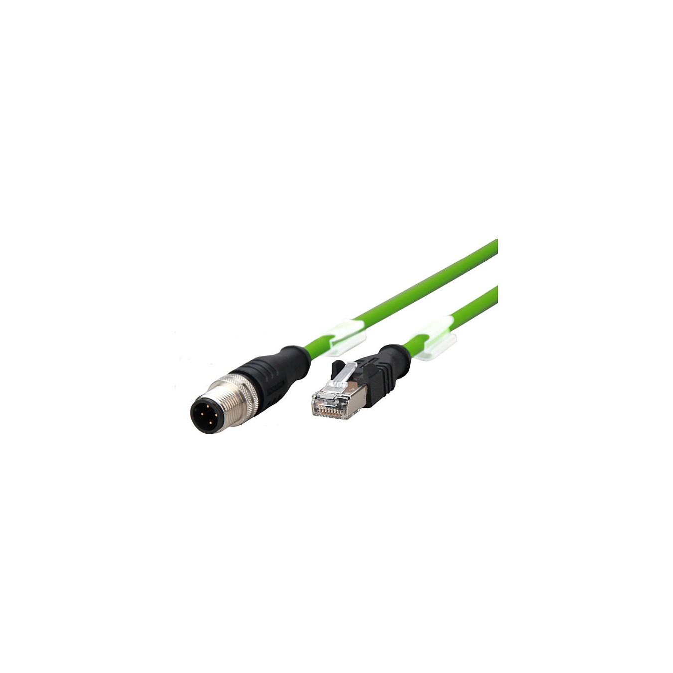Buy METZ CONNECT Verbindungsleitung M12 ST-RJ45 ST 4-pol D-kodiert gerade-gerade Schleppkette Torsion 2m in Cyprus, Nicosia, Lim