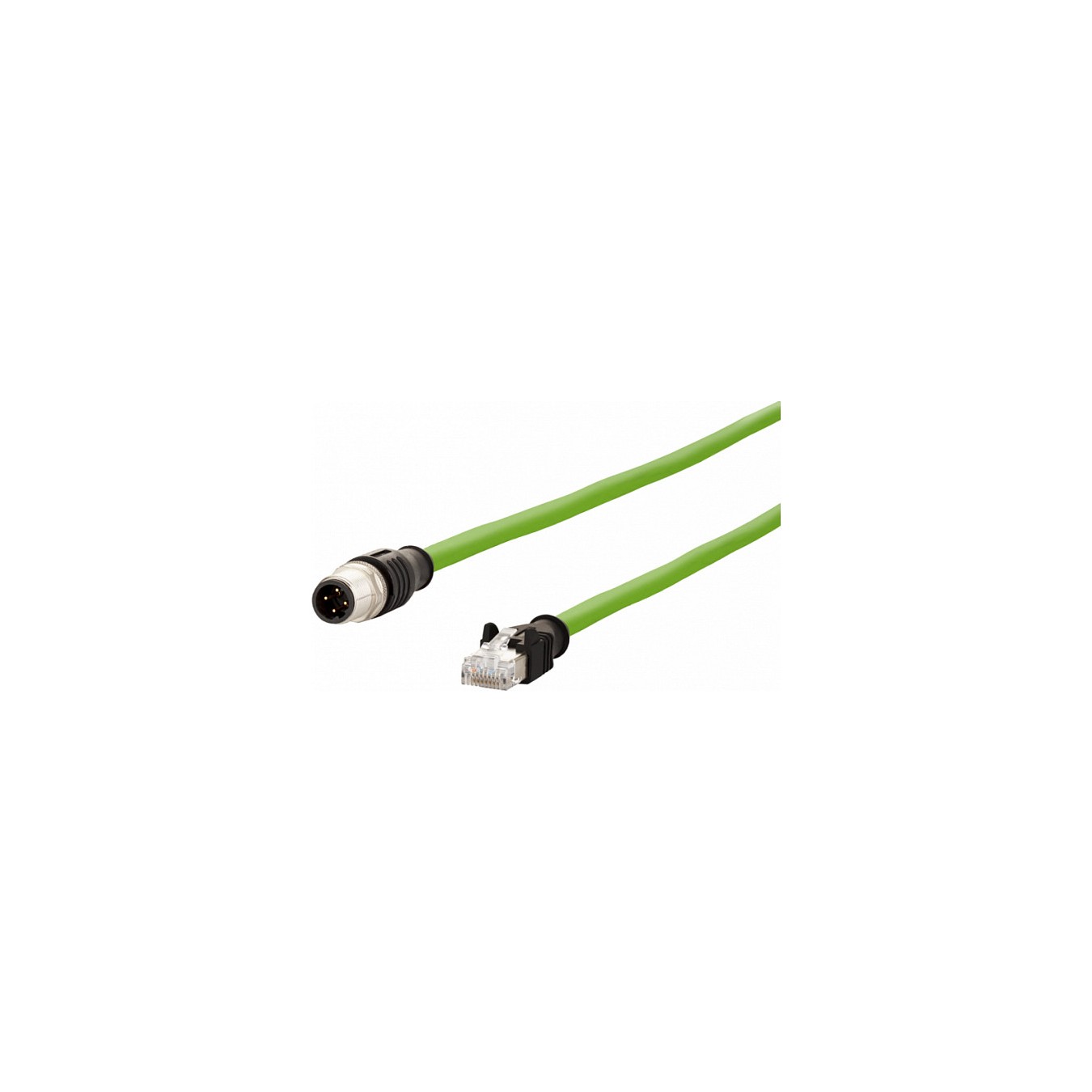 Buy METZ CONNECT Verbindungsleitung M12 ST-RJ45 ST 4-pol D-kodiert gerade-gerade Schleppkette Torsion 5m in Cyprus, Nicosia, Lim