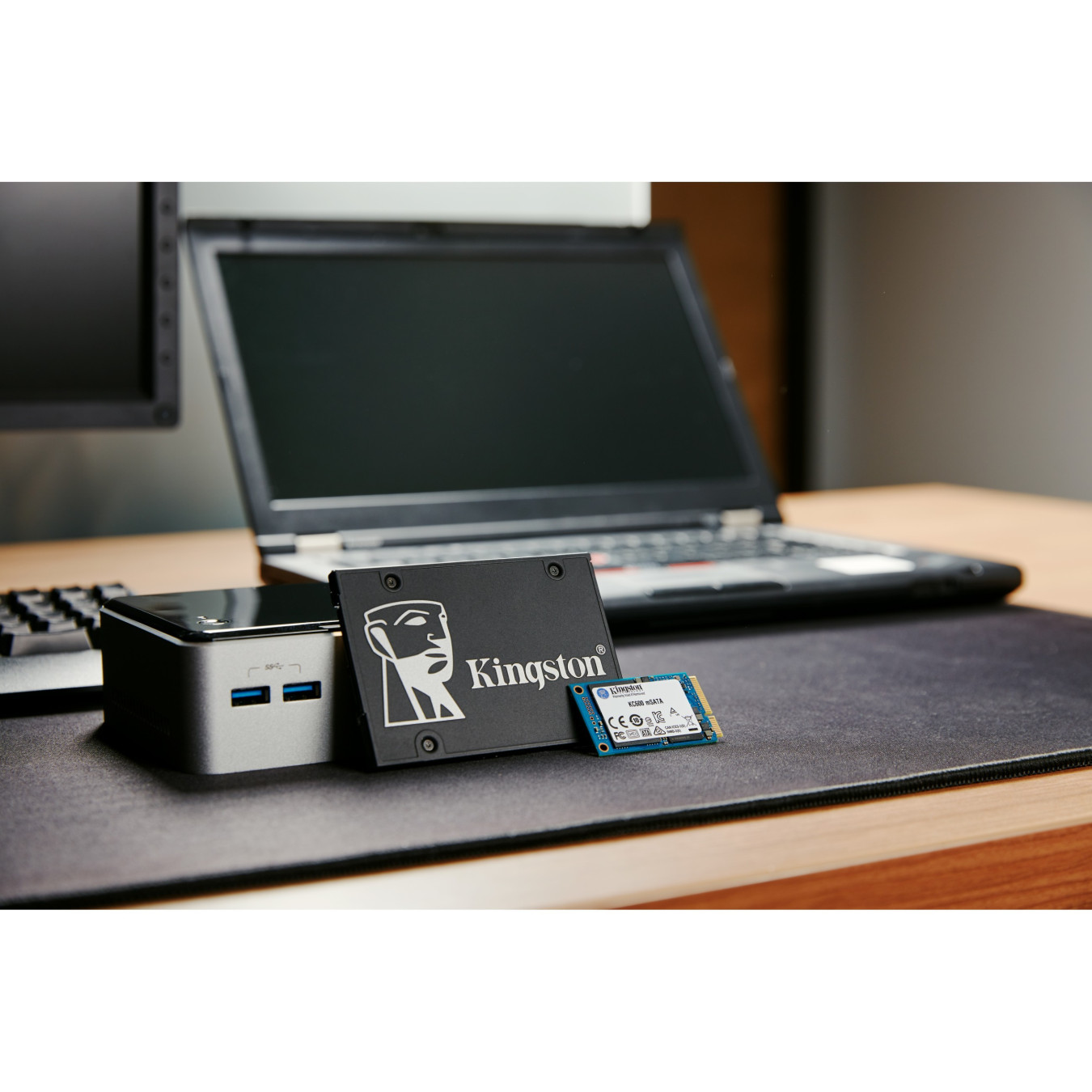 Kingston KC600 - 256GB 2.5" SATA III SSD - 3D TLC, 550MB/s Read, AES-256 Hardware Encryption, 7mm