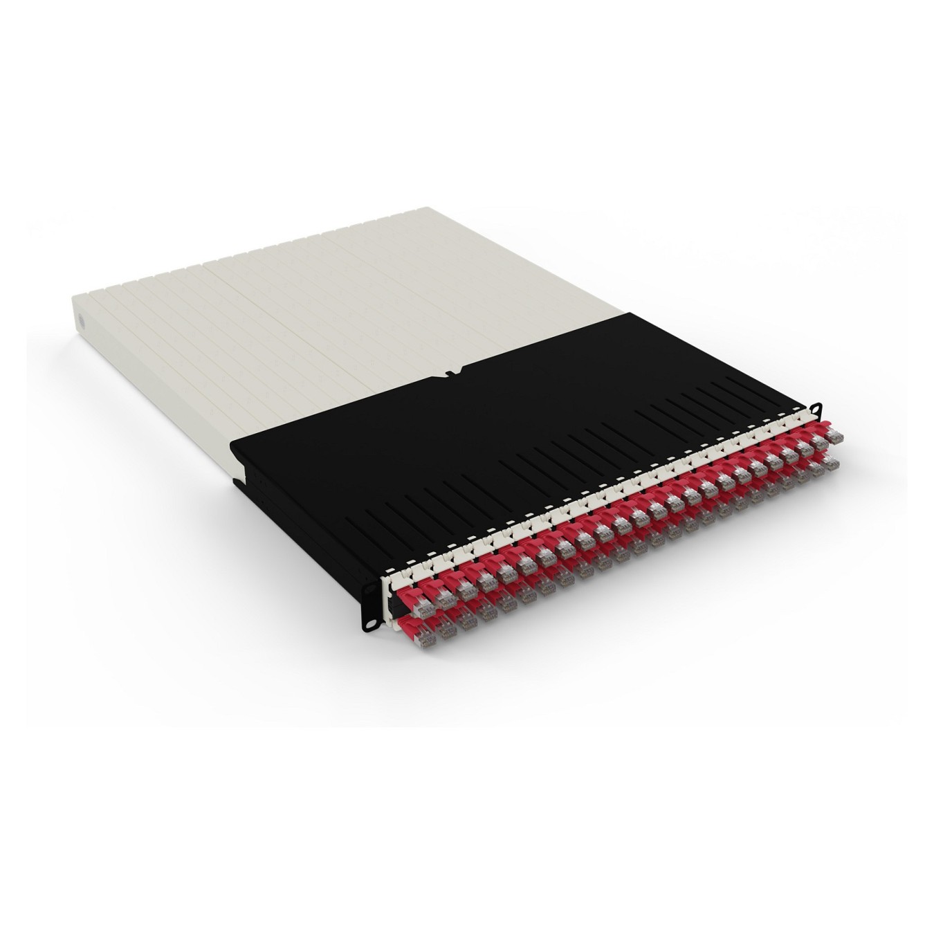 Buy Patchbox patchbox.one Kabeleinzugssystem 30RU STP (1.8 m) mit 24 Kassetten. Patchkabel Cat. 6a. U FTP. PoE. Kabel rot in Cyp
