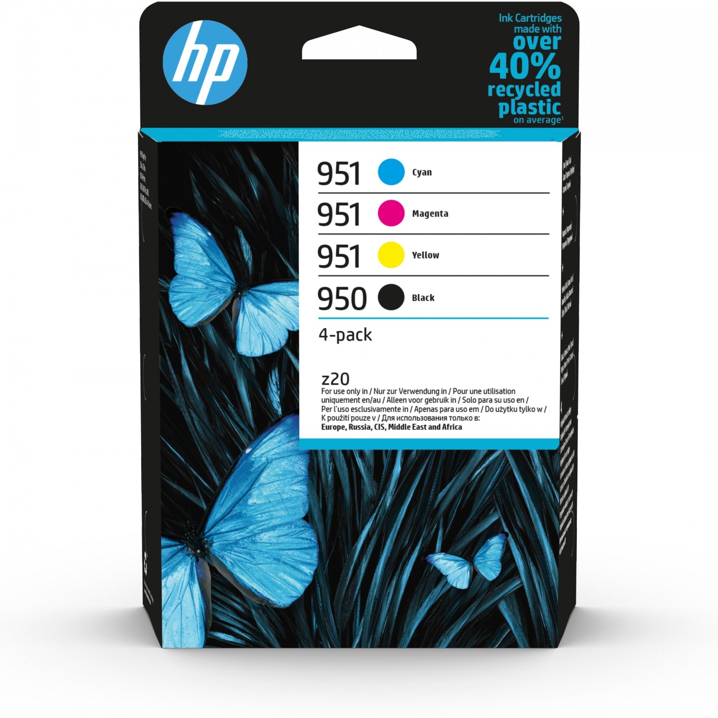 HP 950/951 Original Ink Multipack - 6ZC65AE - 4-Pack (Black, Cyan, Magenta, Yellow) Standard Yield