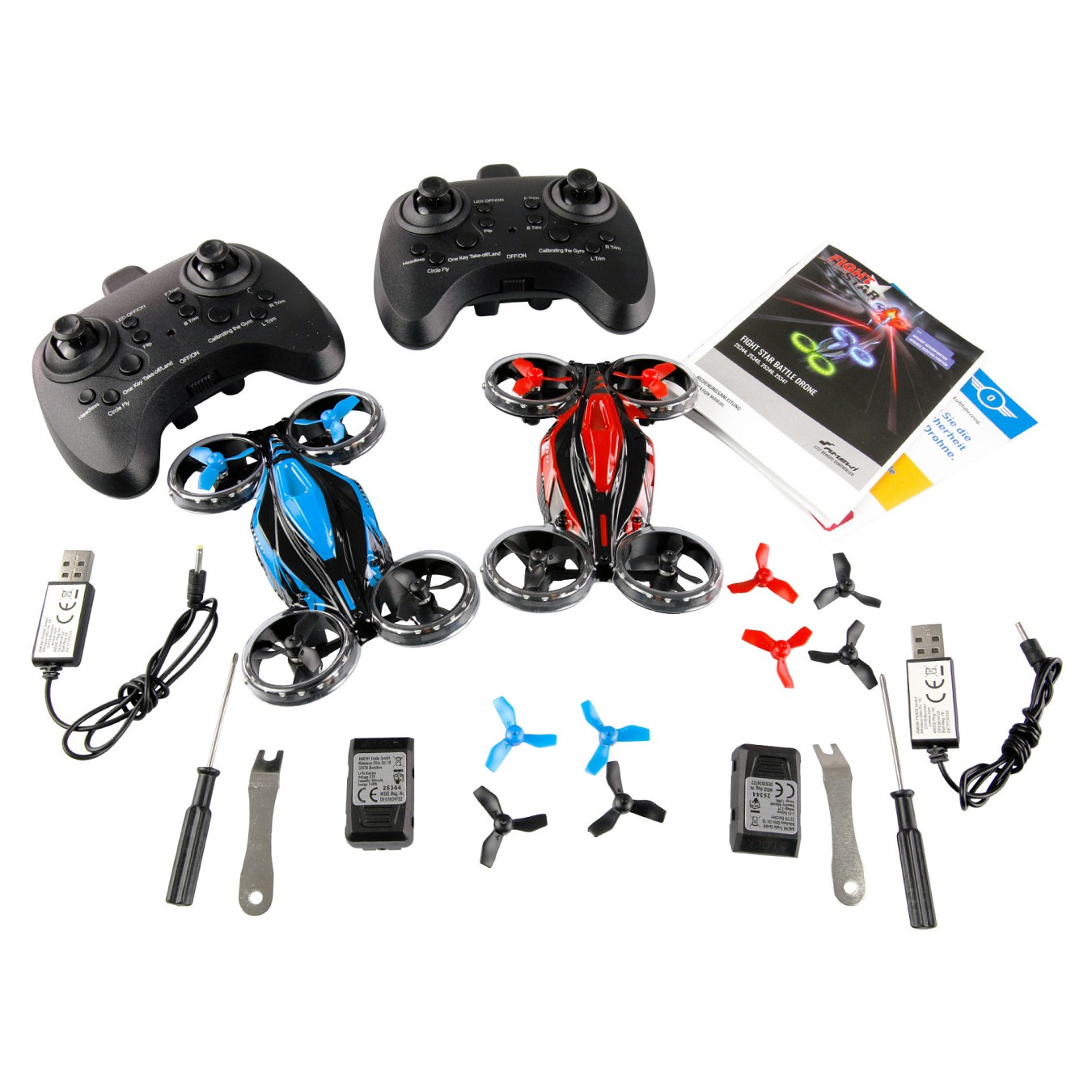Buy Amewi Fight Star Battle Drone Set RtF rot & blau in Cyprus, Nicosia, Limassol, Larnaka, Pafos