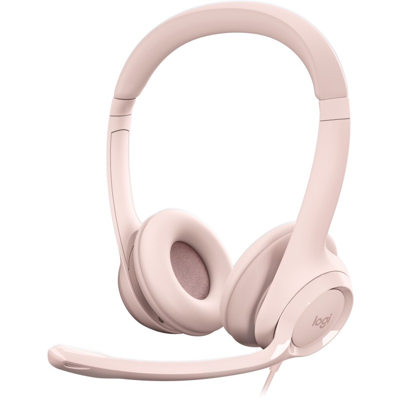 Buy Logitech H390 USB-A Wired On-Ear Headset - Rose, Boom Microphone, In-line Mu... in Cyprus, Nicosia, Limassol, Larnaka, Pafos