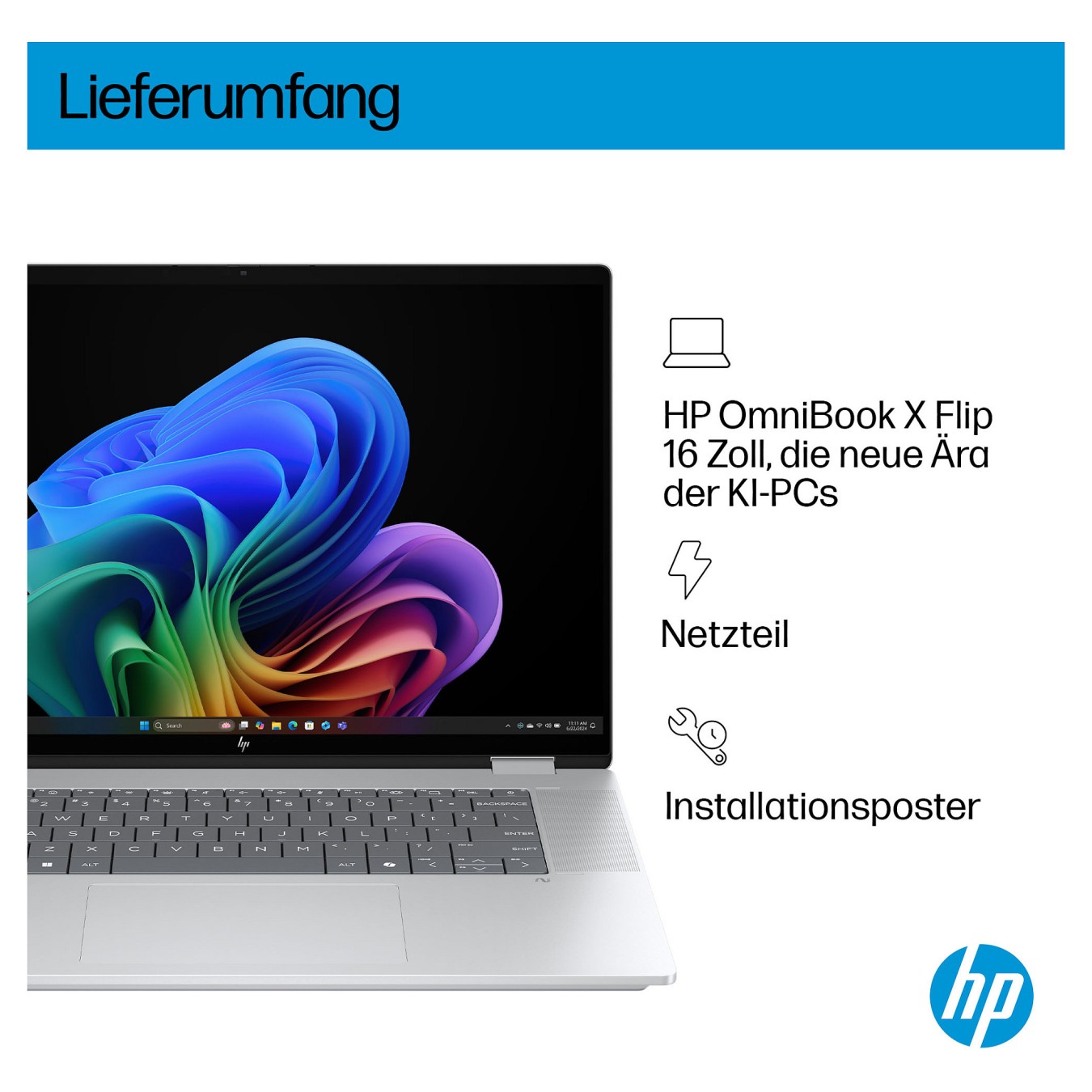 Buy HP OmniBook X Flip 16-as0177ng CU7 258V 32GB 2TBSSD W11 Home Touch in Cyprus, Nicosia, Limassol, Larnaka, Pafos