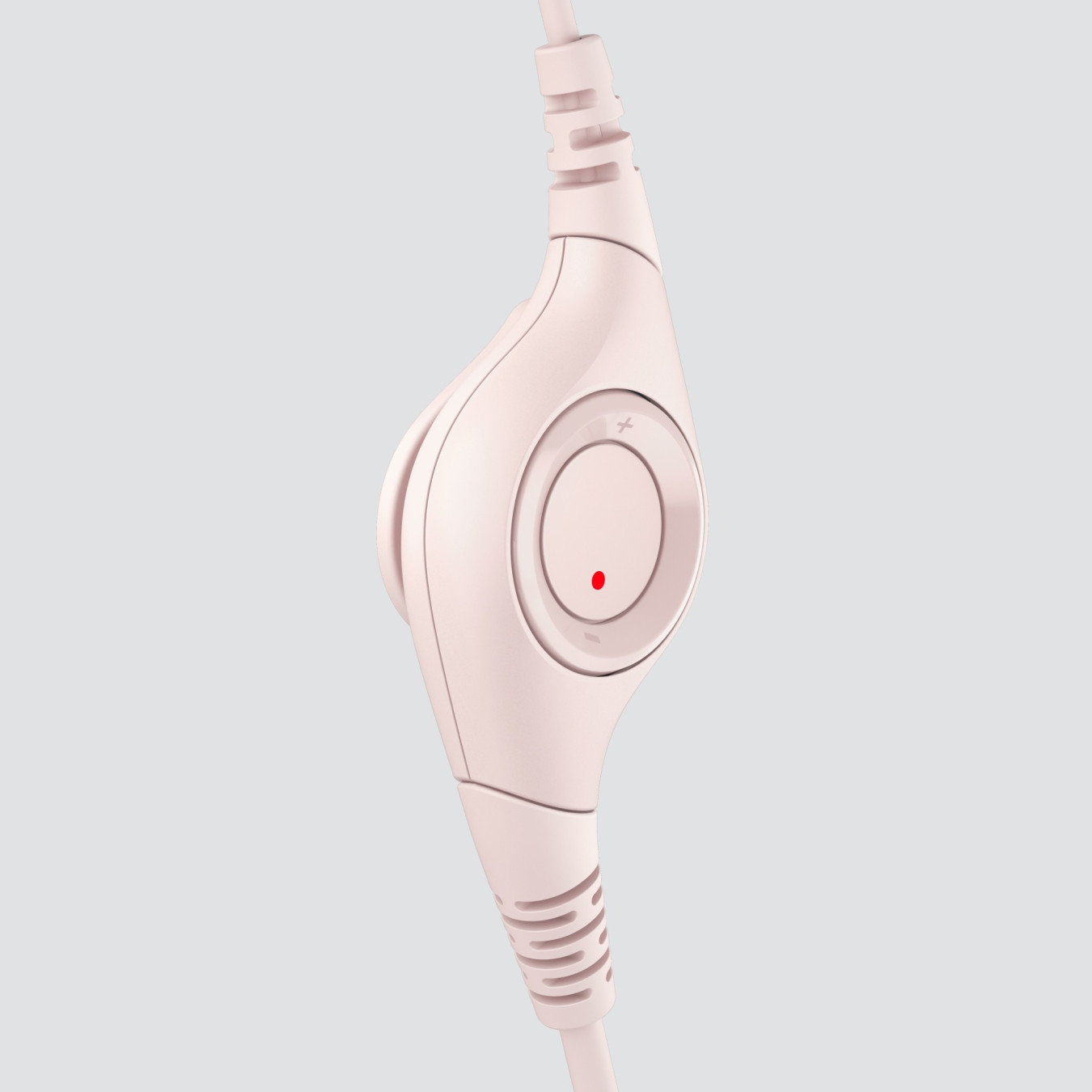 Logitech H390 USB-A Wired On-Ear Headset - Rose, Boom Microphone, In-line Mute & Rotary Volume, 1.9m Cable