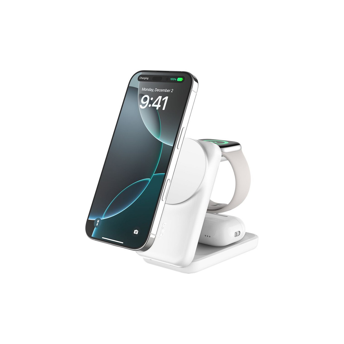 Buy Belkin UltraCharge 25W Qi2 magn. 3-in-1 Lad.klappb.ws. WIZ036kqWH in Cyprus, Nicosia, Limassol, Larnaka, Pafos