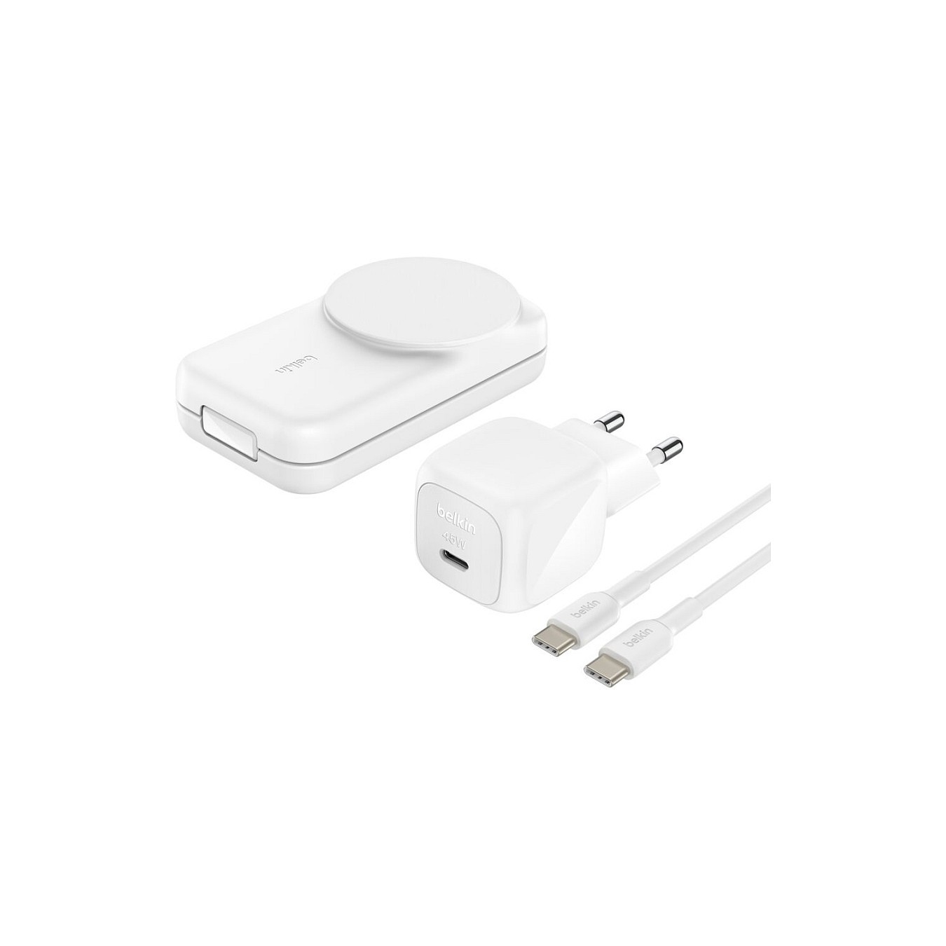 Buy Belkin UltraCharge 25W Qi2 magn. 3-in-1 Lad.klappb.ws. WIZ036kqWH in Cyprus, Nicosia, Limassol, Larnaka, Pafos