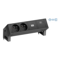 Buy BACHMANN , DESK2 2xCEE7 3 1xUSB C 60W 1xCM 0,2m GST18 RAL9005 in Cyprus, Nicosia, Limassol, Larnaka, Pafos
