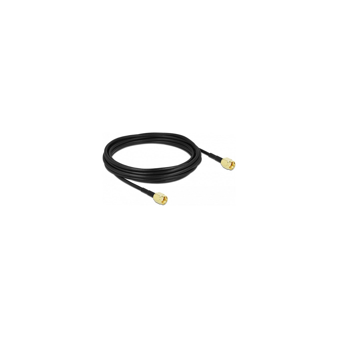 Buy Delock Antennenkabel RP-SMA Stecker zu RP-SMA Stecker LMR CFD100 5 m low loss in Cyprus, Nicosia, Limassol, Larnaka, Pafos