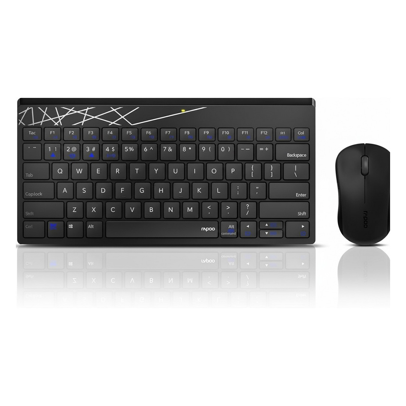 Buy Rapoo Kabelloses Multi-Mode-Deskset 8000M QWERTZ Keyboard + Mouse black in Cyprus, Nicosia, Limassol, Larnaka, Pafos
