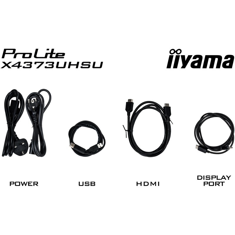 Buy iiyama ProLite X4373UHSU-B1 - 42.5" 4K (3840x2160) VA Monitor, 2x HDMI + DP ... in Cyprus, Nicosia, Limassol, Larnaka, Pafos