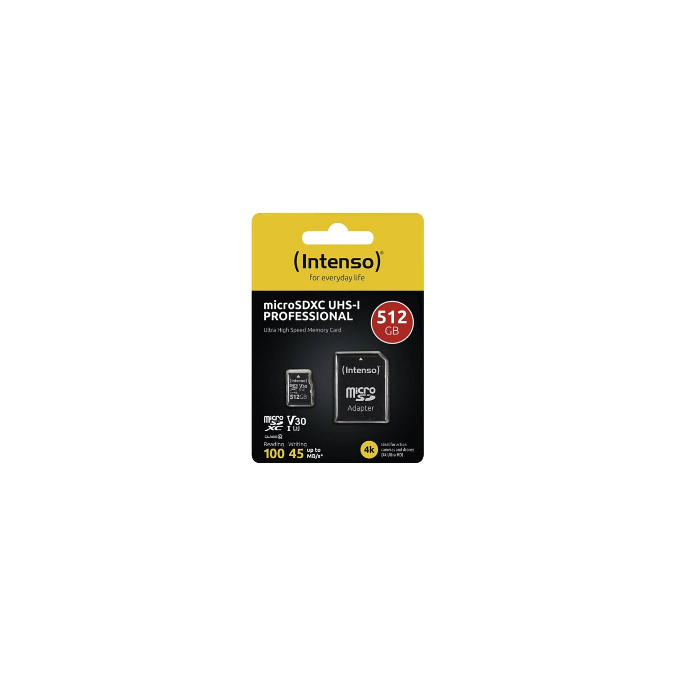 Buy CARD Intenso UHS-I Professional 512 GB microSDXC (schwarz, UHS-I U3, Class 10) in Cyprus, Nicosia, Limassol, Larnaka, Pafos