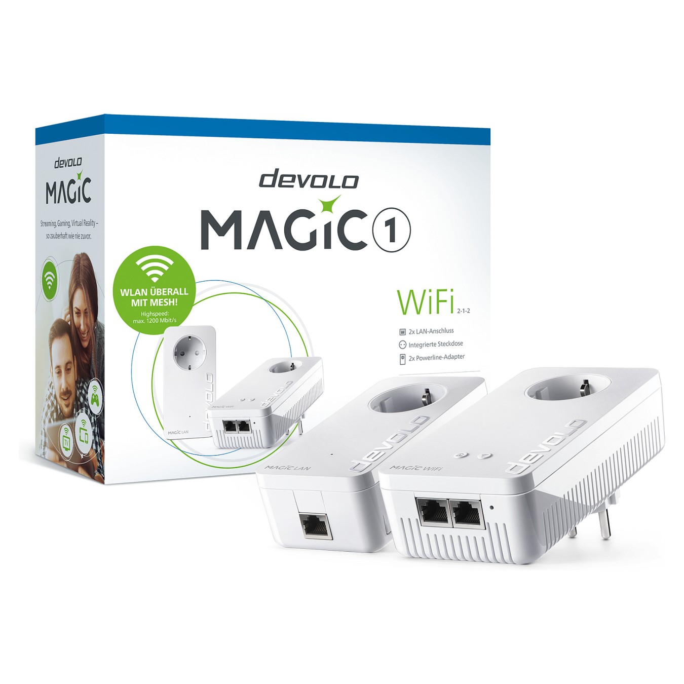 Buy Devolo Magic 1 WiFi 2-1-2 Starter Kit (zwei Adapter) in Cyprus, Nicosia, Limassol, Larnaka, Pafos