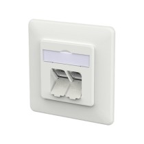 Buy METZ CONNECT Anschlussdose E-DAT C6A IDC 2 Port UP verkehrswei in Cyprus, Nicosia, Limassol, Larnaka, Pafos