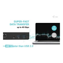 Buy D I-TEC Thunderbolt 4 Intelligent Dual Display DS 1x TB4 2x DP 1x GLAN 1x USB-C Gen2 3x USB-A Gen2 1x USB 2.0 1x Audi... in 