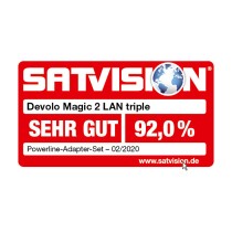 Buy devolo Magic 2 LAN triple Powerline Adapter Powerline bis zu 2.400 Mbit s, 3x Gigabit LAN in Cyprus, Nicosia, Limassol, Larn