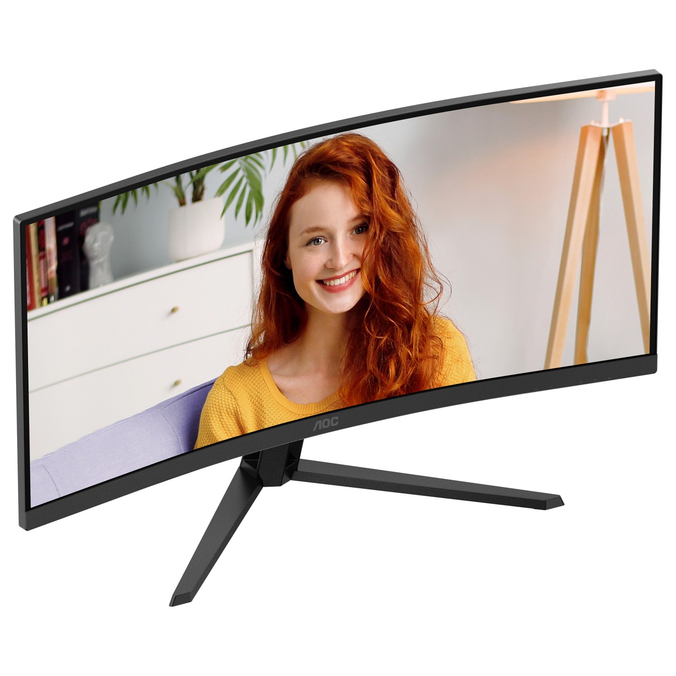 Buy AOC 86,3cm (34') CU34B3E 21:09 HDMI+DP Curved black in Cyprus, Nicosia, Limassol, Larnaka, Pafos