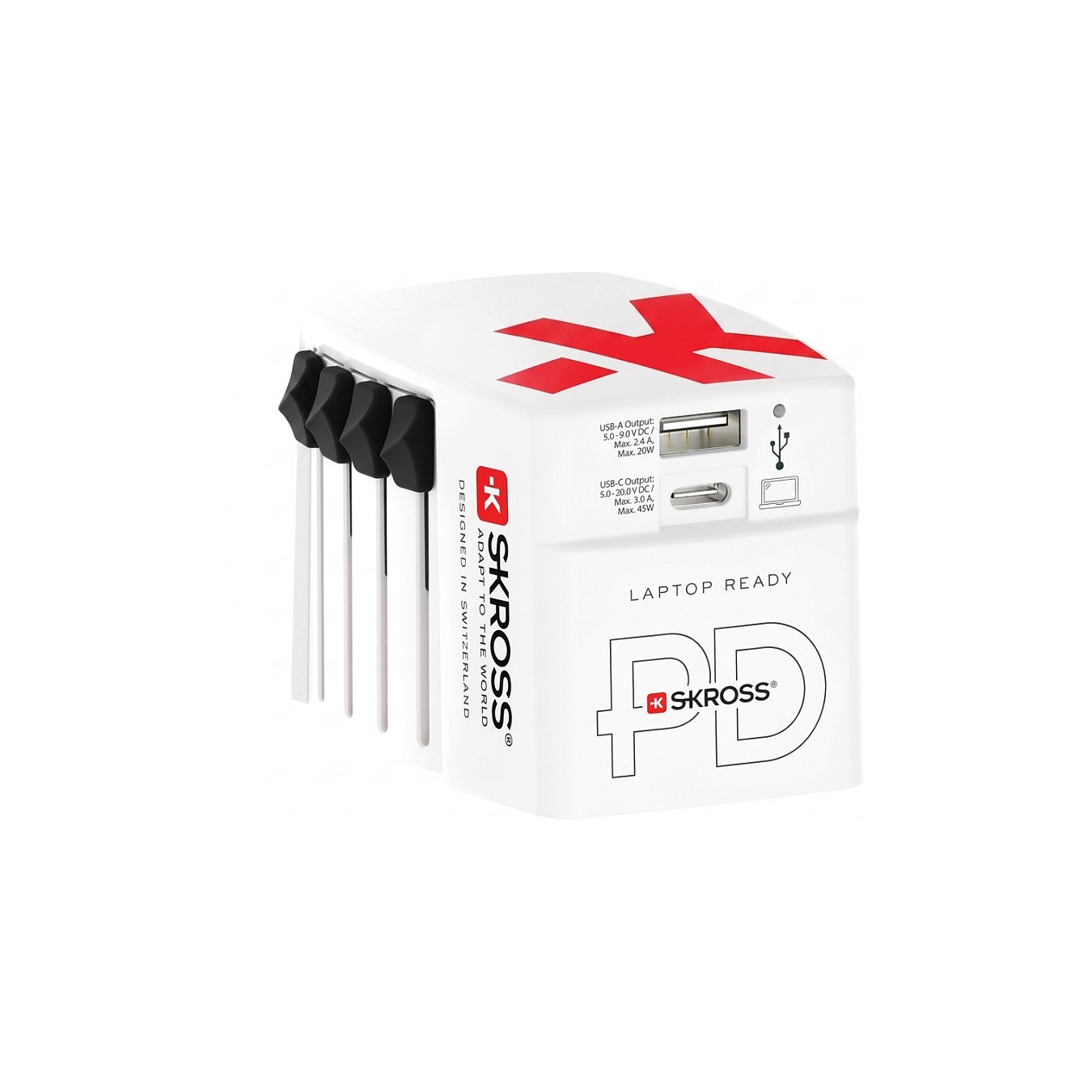 Buy SKROSS World USB Charger AC45PD incl. USB-C cable white in Cyprus, Nicosia, Limassol, Larnaka, Pafos