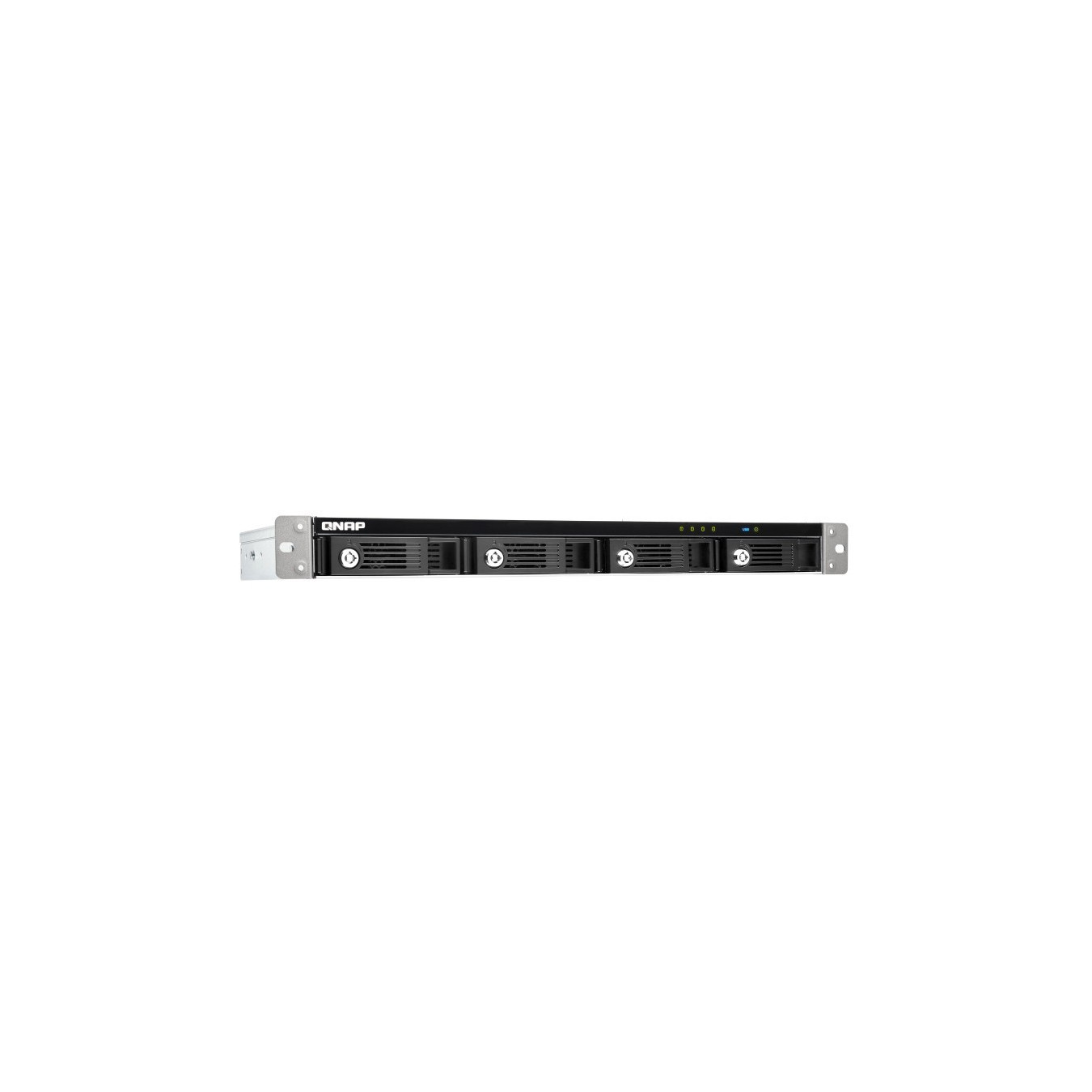 QNAP TR-004U - 4-Bay 1U Short-Depth Rackmount USB-C 3.2 Gen1 Hardware RAID Enclosure (Black/Grey)