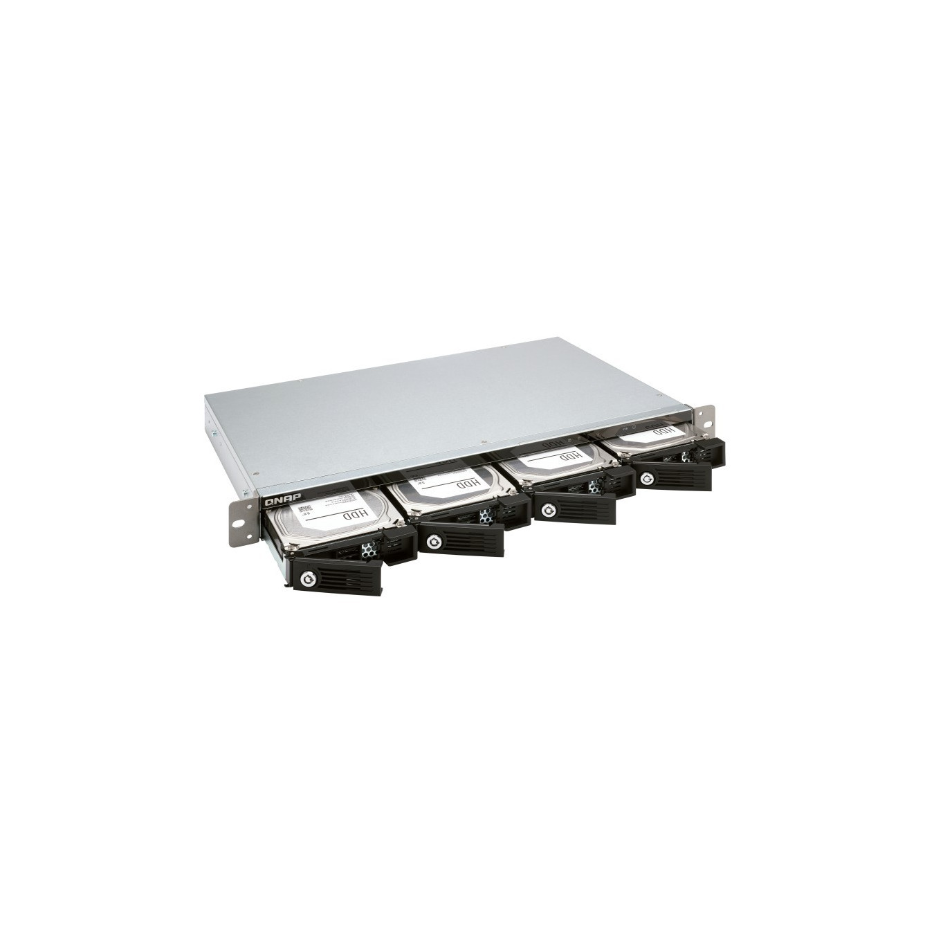 QNAP TR-004U - 4-Bay 1U Short-Depth Rackmount USB-C 3.2 Gen1 Hardware RAID Enclosure (Black/Grey)