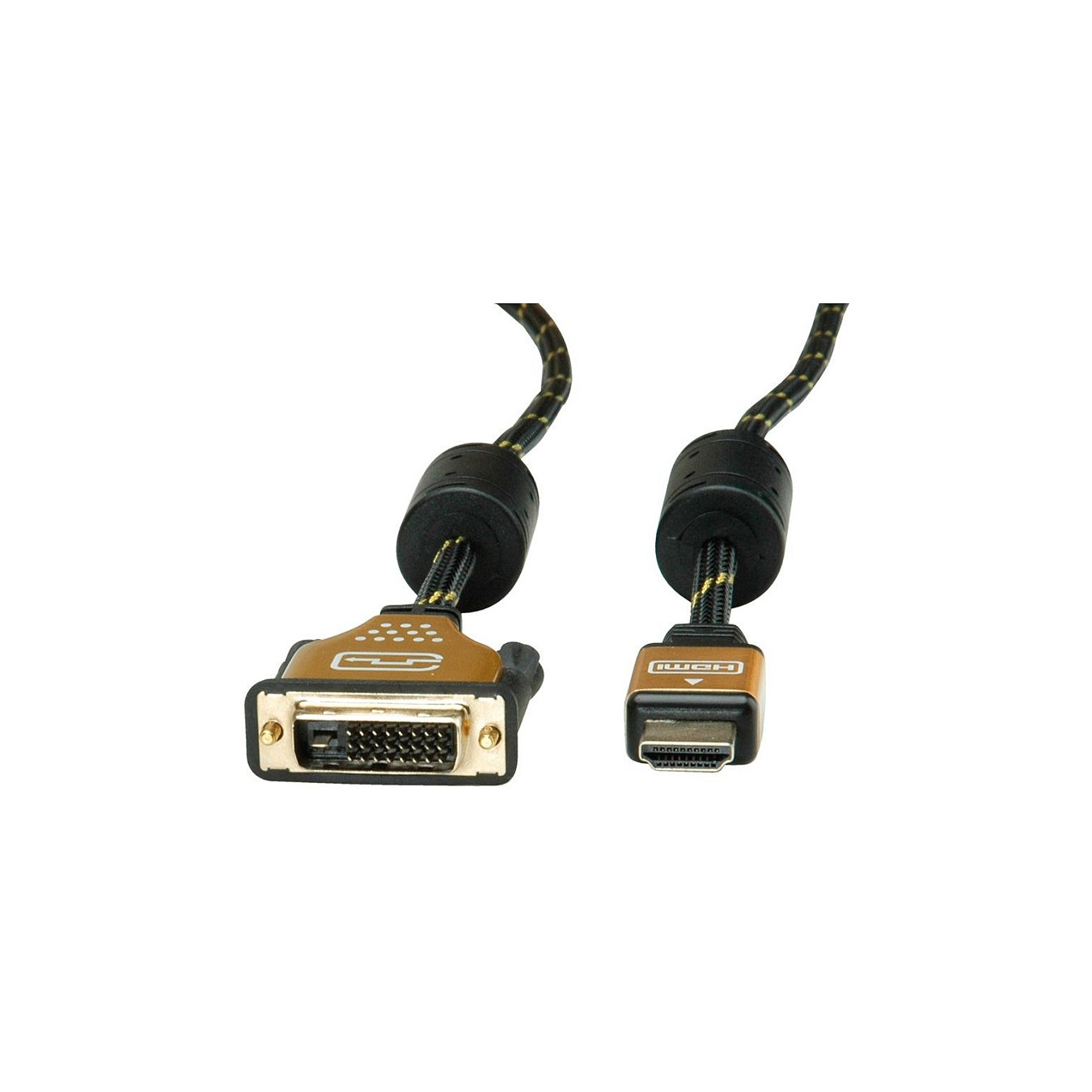 Buy ROLINE GOLD Monitorkabel DVI (24+1) - HDMI, ST ST, 5 m in Cyprus, Nicosia, Limassol, Larnaka, Pafos