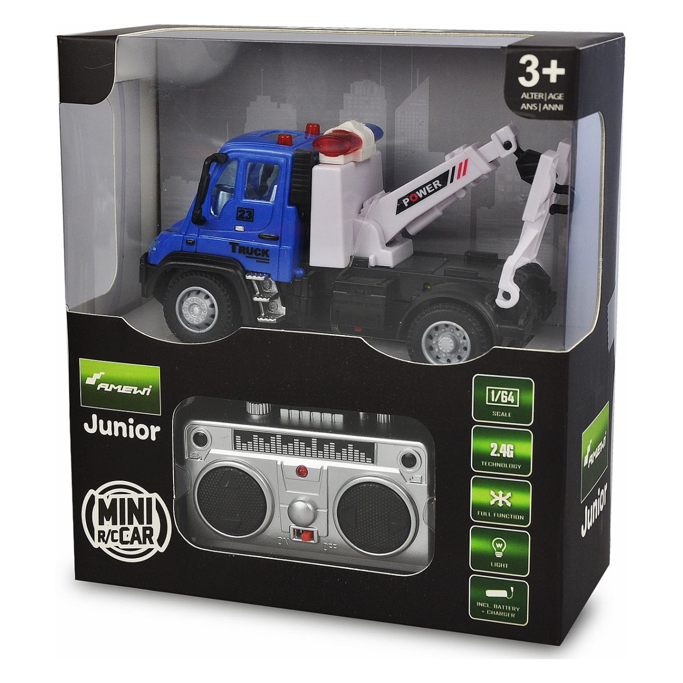 Buy Amewi RC Auto Mini Truck Abschleppw. blau LiIon Akku 500mAh in Cyprus, Nicosia, Limassol, Larnaka, Pafos