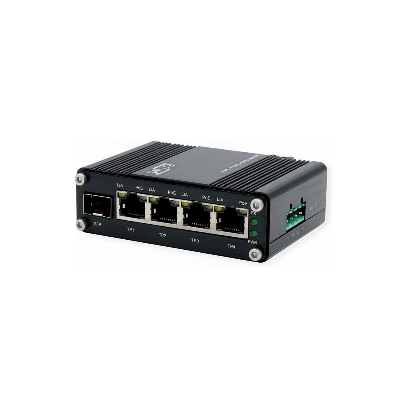 Buy EXSYS EX-62030MPoE-SFP-5+1 Port Industrial Gigabit SFP PoE+ Mini Switch, Web Managed in Cyprus, Nicosia, Limassol, Larnaka, 