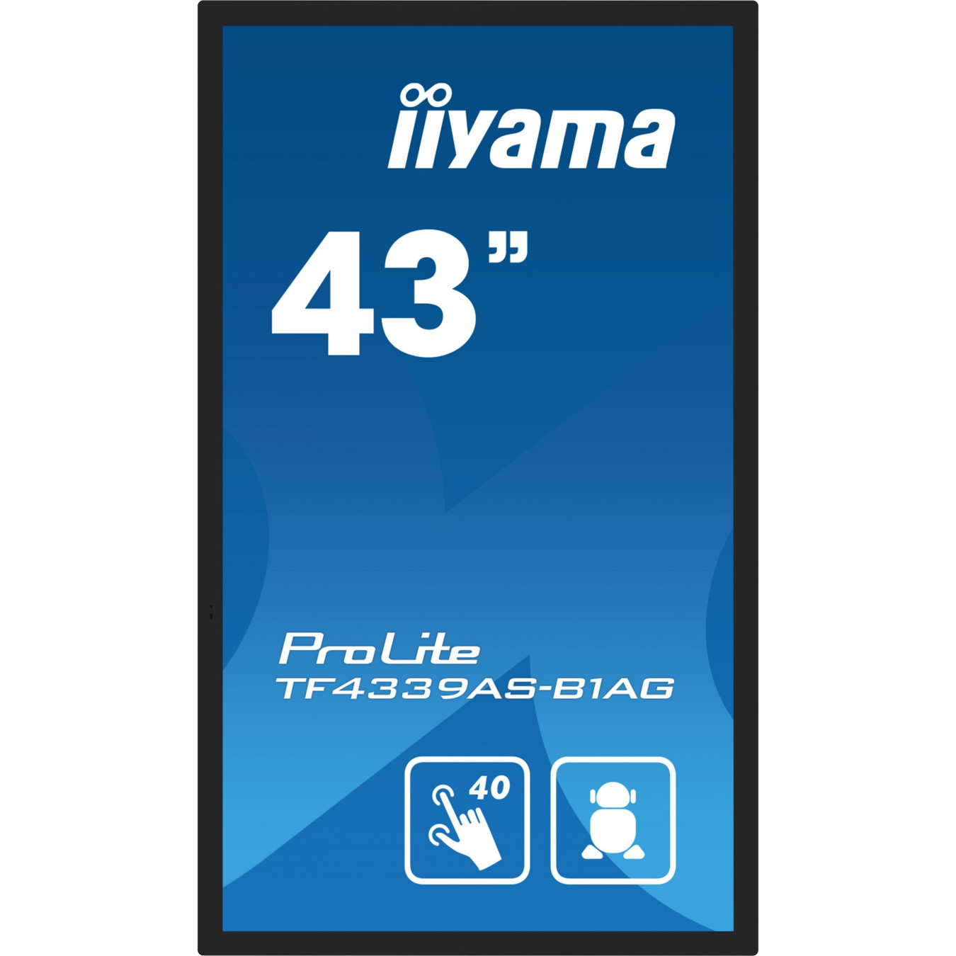 iiyama TF4339AS-B1AG - 43" 4K IPS M-Touch Display, Android 11, 4GB/32GB, Black, IP54 — Buy in Cyprus with Fast Delivery