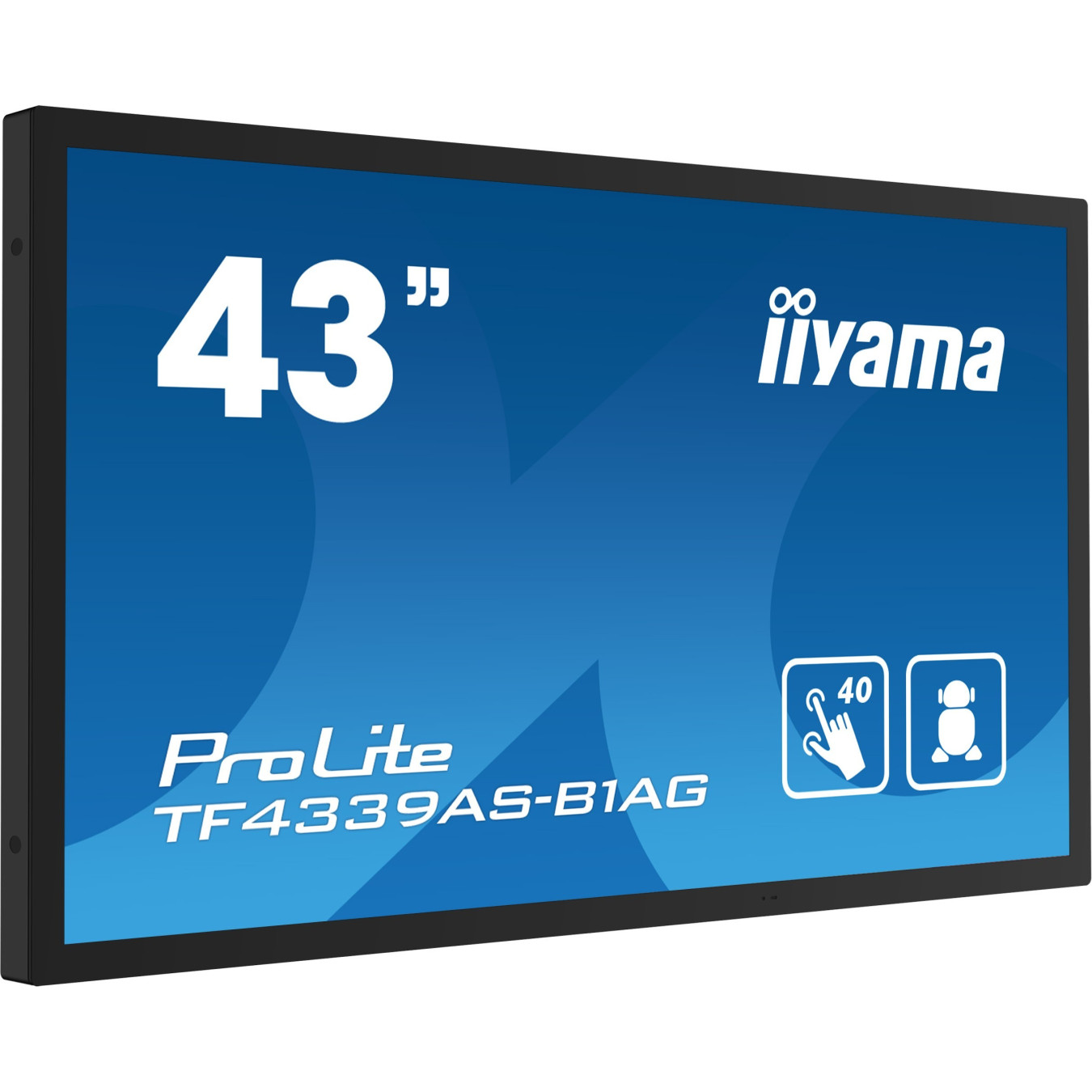 iiyama TF4339AS-B1AG - 43" 4K IPS M-Touch Display, Android 11, 4GB/32GB, Black, IP54 — Buy in Cyprus with Fast Delivery