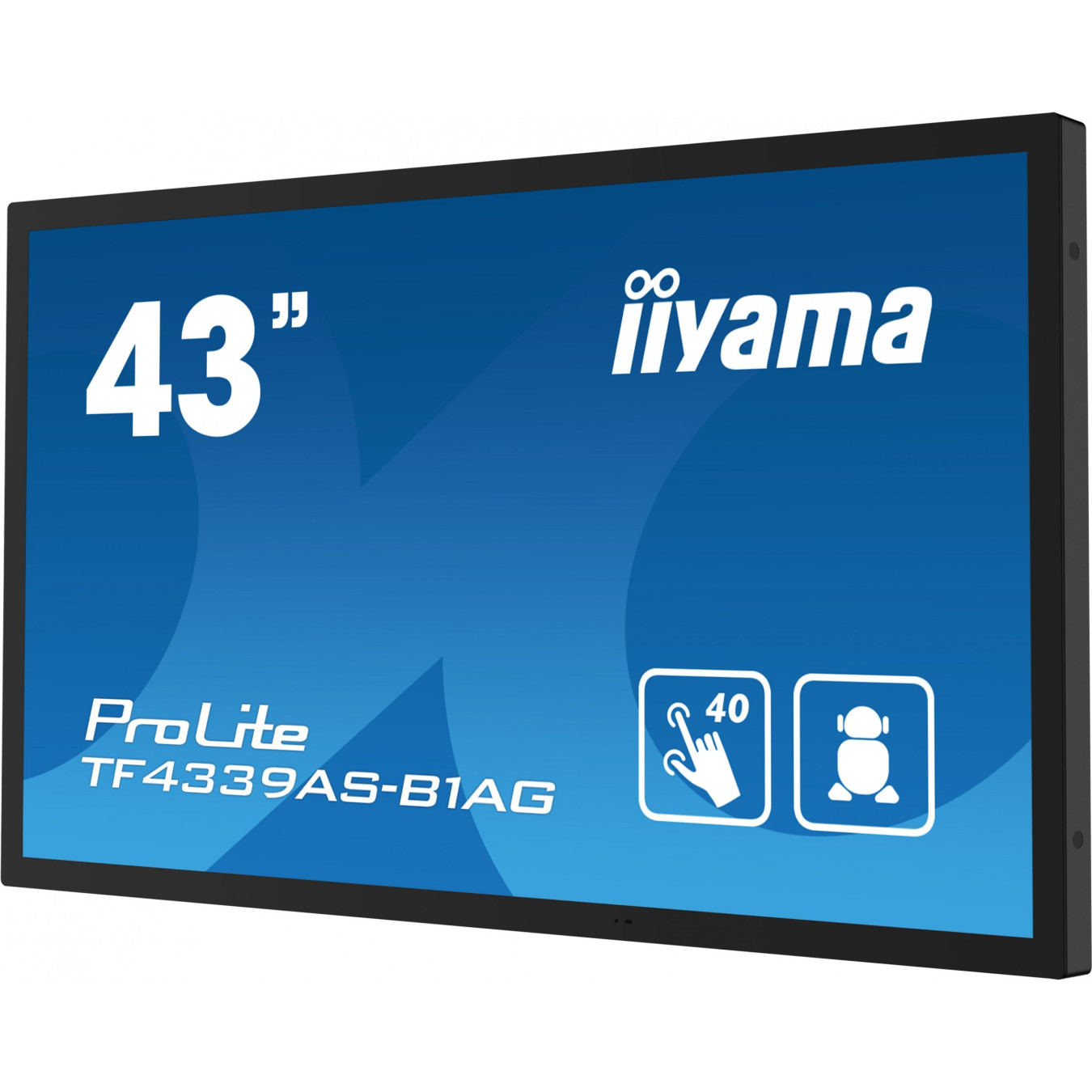 iiyama TF4339AS-B1AG - 43" 4K IPS M-Touch Display, Android 11, 4GB/32GB, Black, IP54 — Buy in Cyprus with Fast Delivery