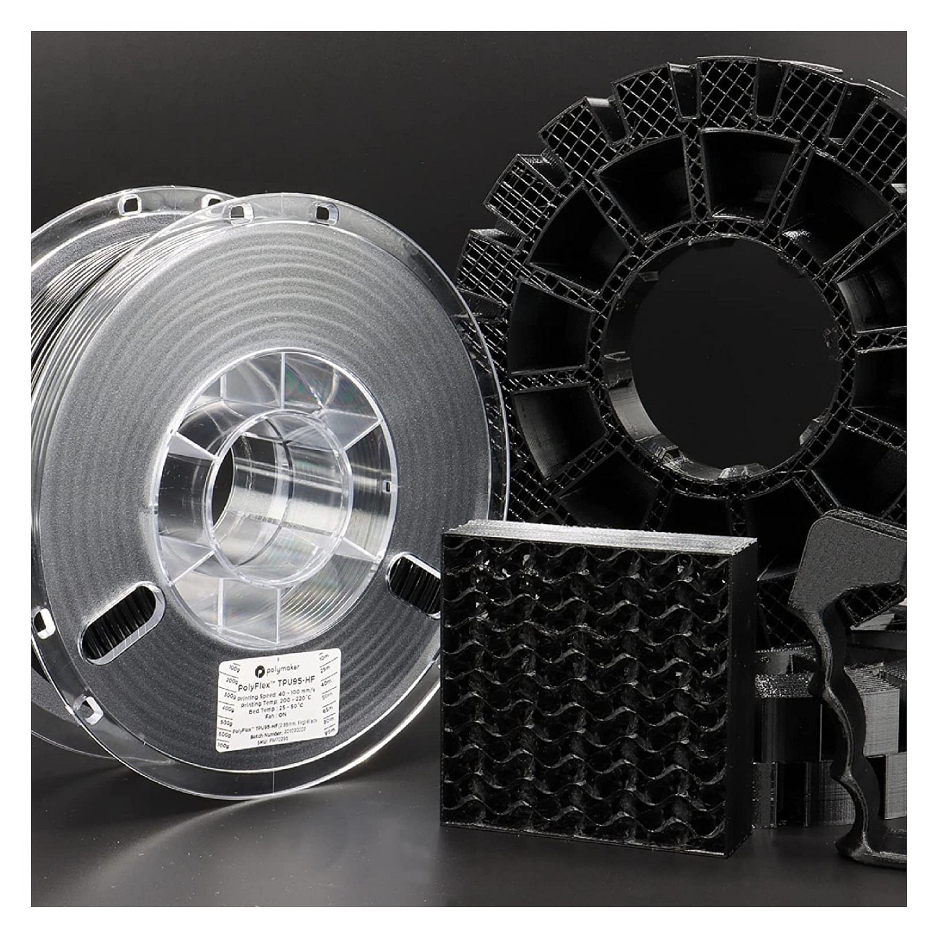 Buy TPU-95A 1,75mm HIGH SPEED BLACK 1kg in Cyprus, Nicosia, Limassol, Larnaka, Pafos