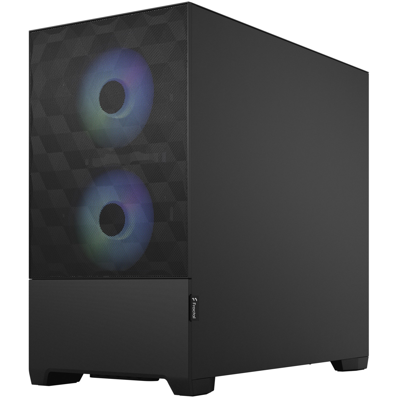 Fractal Design Pop Mini Air - Mini Tower PC Case - Black, Tempered Glass, microATX/Mini-ITX, RGB Fans
