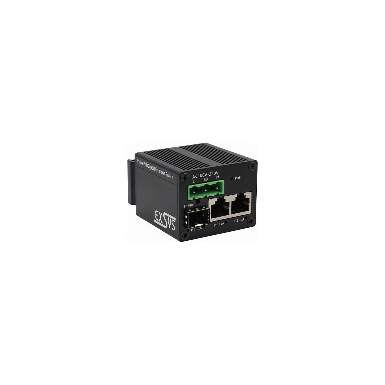 Buy EXSYS EX-62010PoE-SFP Micro 2+1-Port PoE+Industrial Gigabit Switch in Cyprus, Nicosia, Limassol, Larnaka, Pafos