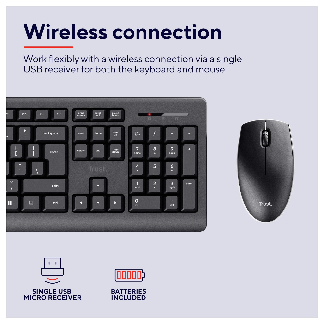 Buy Trust Primo Wireless Desktopset DE in Cyprus, Nicosia, Limassol, Larnaka, Pafos