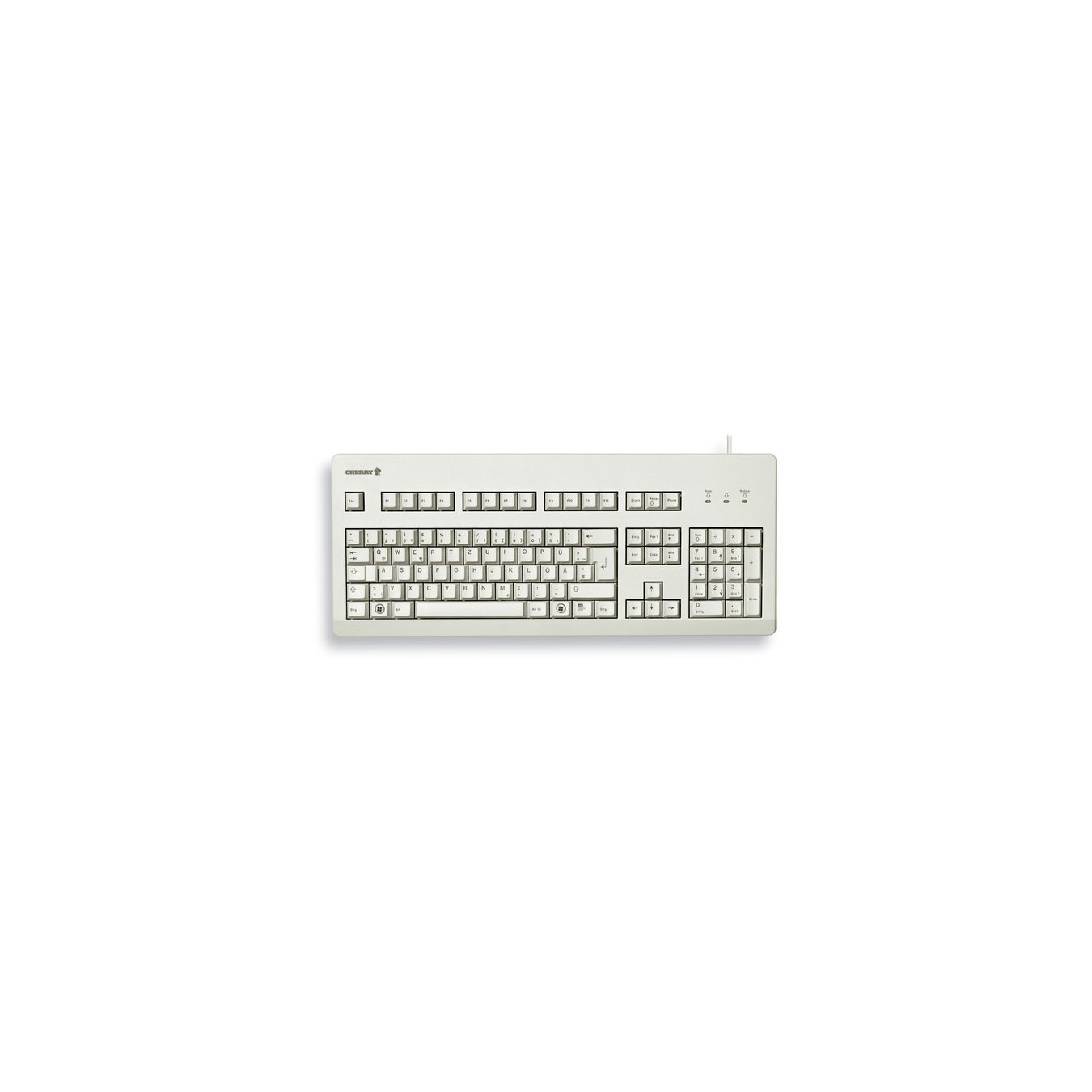 Cherry G80-3000 LPCDE-0 - Full-Size Wired USB Keyboard, Grey, German QWERTZ, 105 Keys — Buy in Cyprus with Fast Delivery