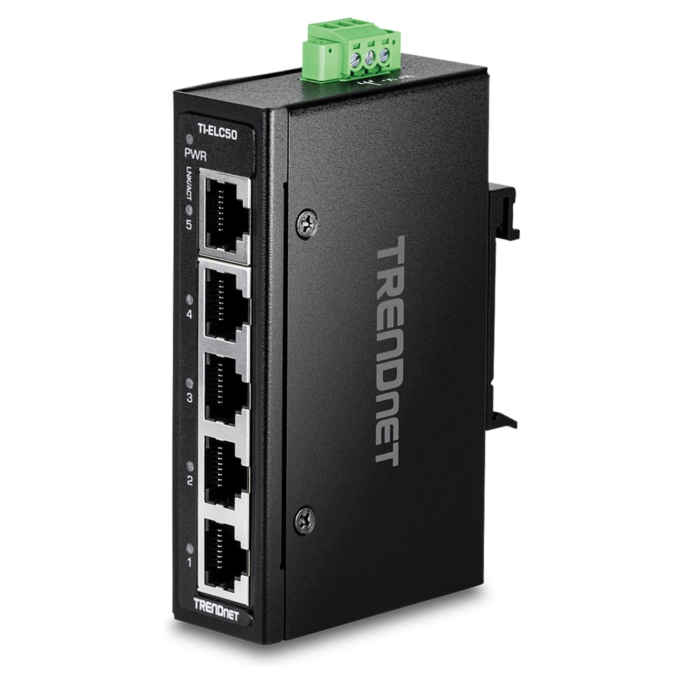 Buy TRENDnet TI-ELC50 5-Port Ethernet Mini Switch Industrial DIN-Rail in Cyprus, Nicosia, Limassol, Larnaka, Pafos