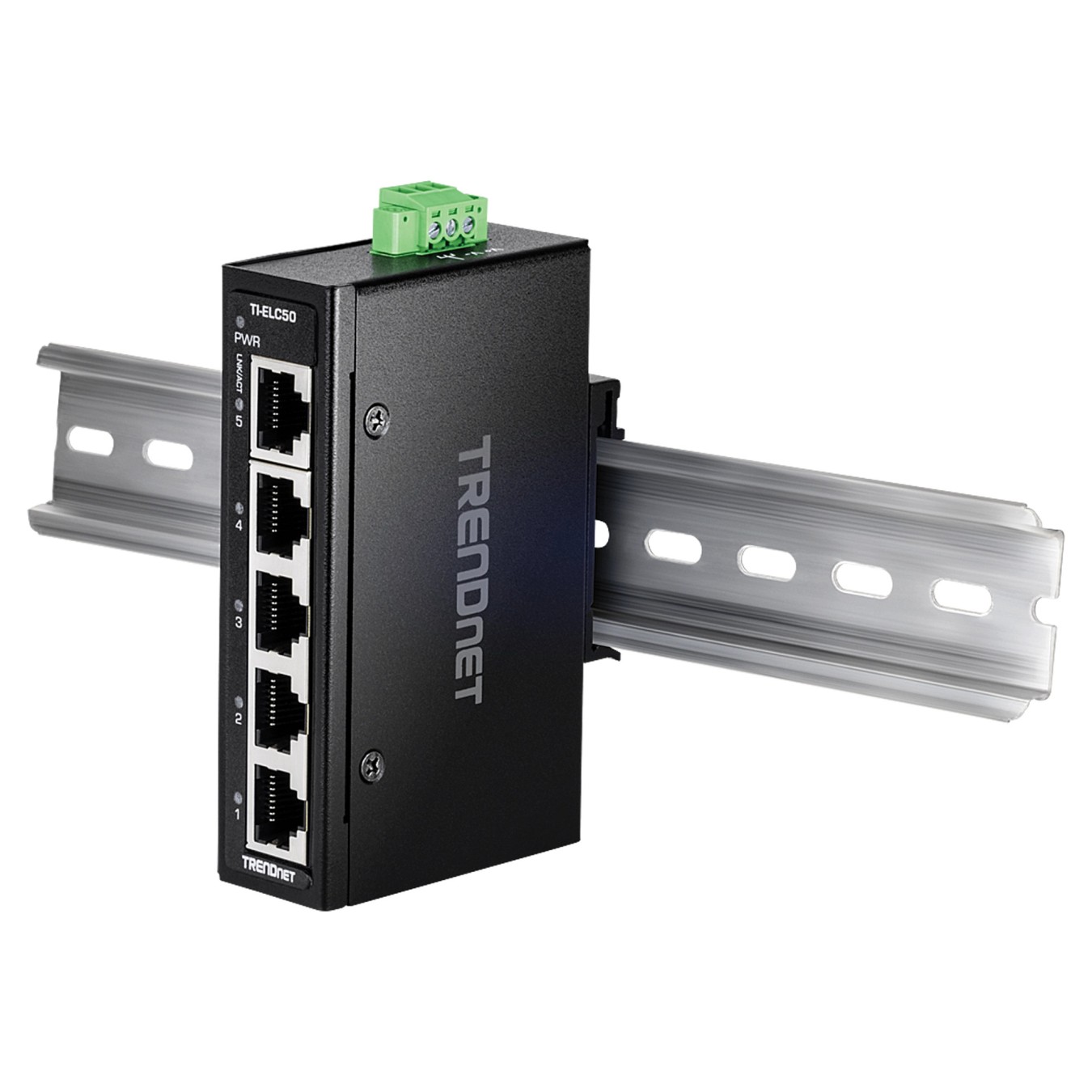 Buy TRENDnet TI-ELC50 5-Port Ethernet Mini Switch Industrial DIN-Rail in Cyprus, Nicosia, Limassol, Larnaka, Pafos