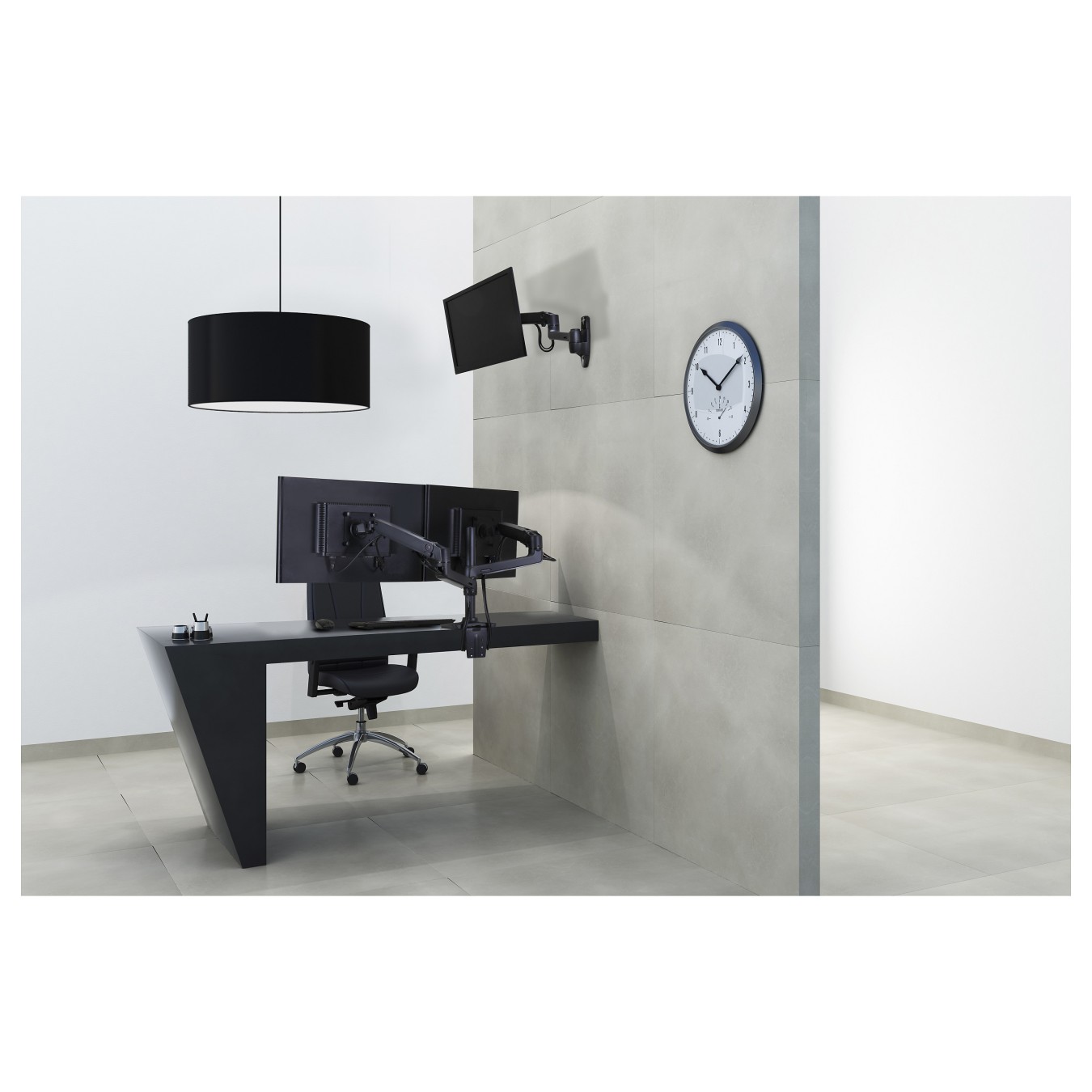 Buy Ergotron LX Monitor Arm in Schwarz - Wandhalterung mit patentierter CF-Technologie für Bildschirme bis 86,36cm (34 Zoll) in 