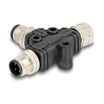 Buy M12 T-Splitter A-kodiert 4 Pin 1 x Stecker zu 1 x Stecker und 1 x Buchse Parallelschaltung in Cyprus, Nicosia, Limassol, Lar
