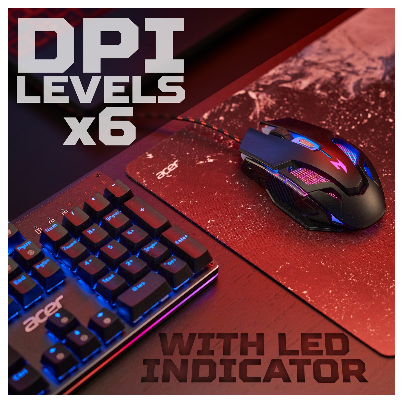 Buy Acer Nitro NMW200 - Retail Pack - Mouse - Ergonomic in Cyprus, Nicosia, Limassol, Larnaka, Pafos