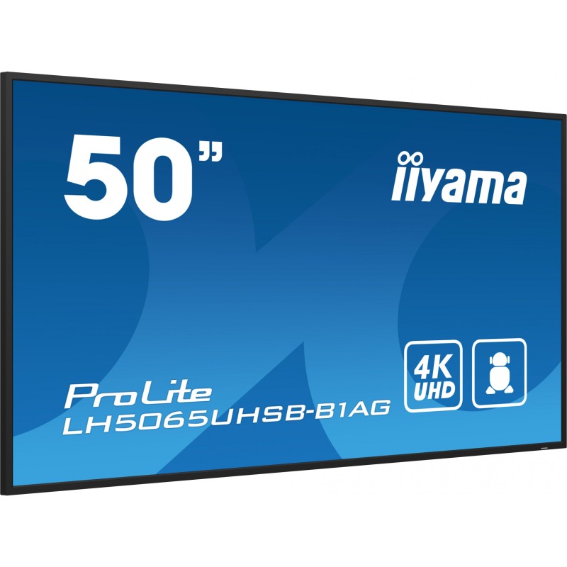 Buy iiyama ProLite LH5065UHSB-B1AG - 50 inch 4K UHD VA Touch Display, Android 11... in Cyprus, Nicosia, Limassol, Larnaka, Pafos