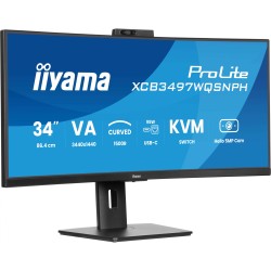 Buy iiyama ProLite XCB3497WQSNPH - 34" (86.4cm) Curved UWQHD 21:9 VA Monitor, 12... in Cyprus, Nicosia, Limassol, Larnaka, Pafos