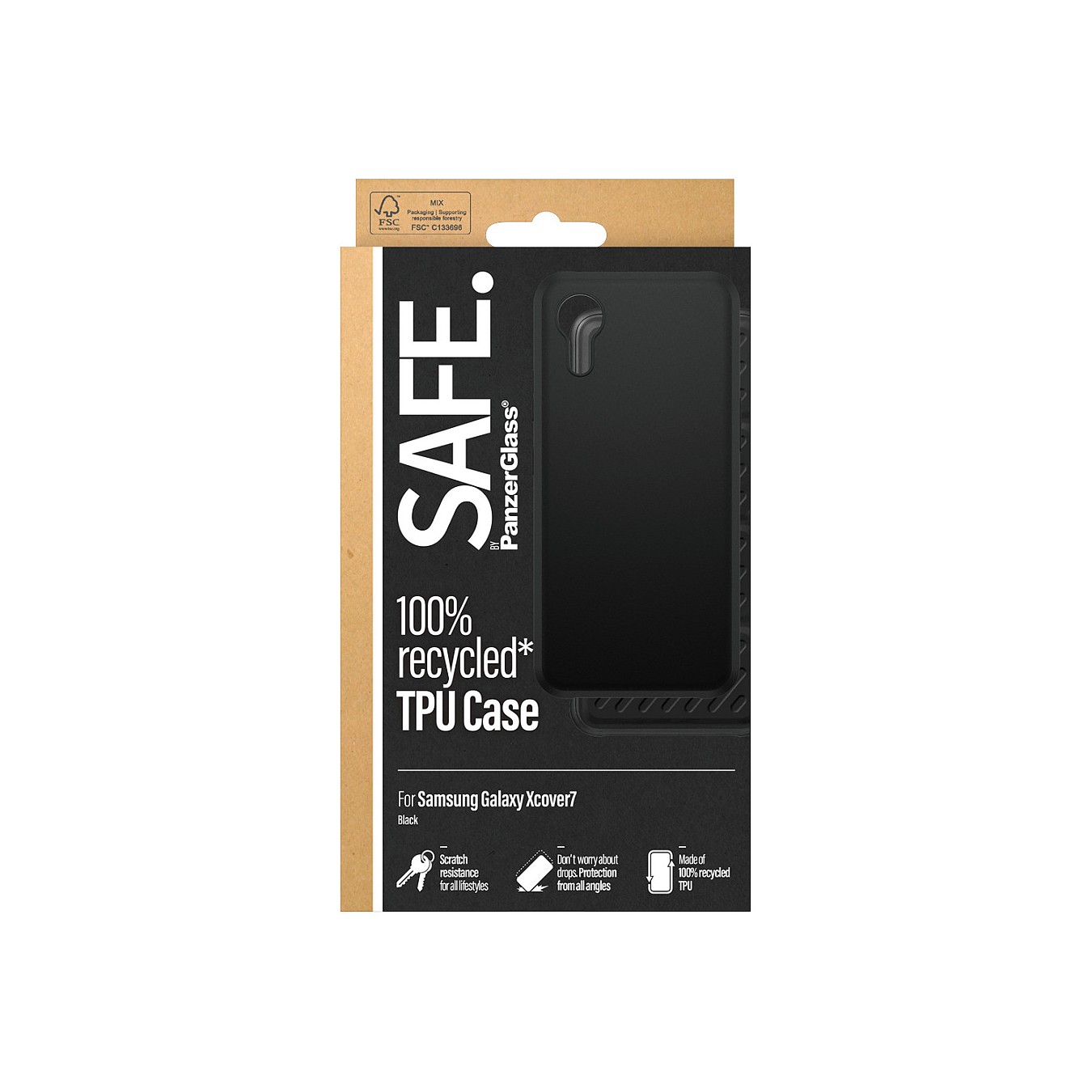 Buy Panzerglass SAFE. by PanzerGlass TPU Case Samsung Galaxy xCover 7 - black in Cyprus, Nicosia, Limassol, Larnaka, Pafos